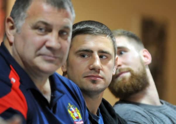 Micky McIlorum (centre in focus)