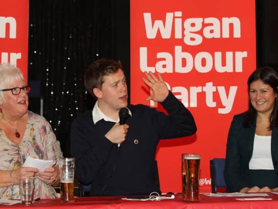 Sheila Ramsdale (left) with Owen Jones and Lisa Nandy MP