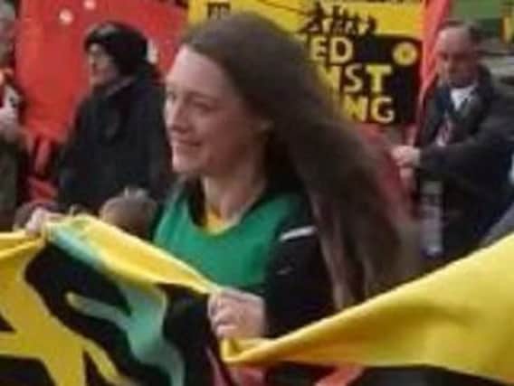 Anti-fracking protestor Helen Dryden