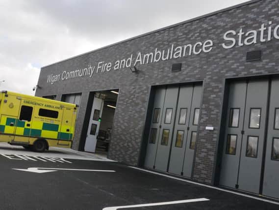 Exterior of the new Wigan Community Fire and Ambulance Station, Robin Park Road, Wigan