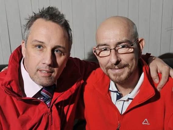 Mark Fegan, left, donated his Kidney to brother-in-law Ian Lythgoe