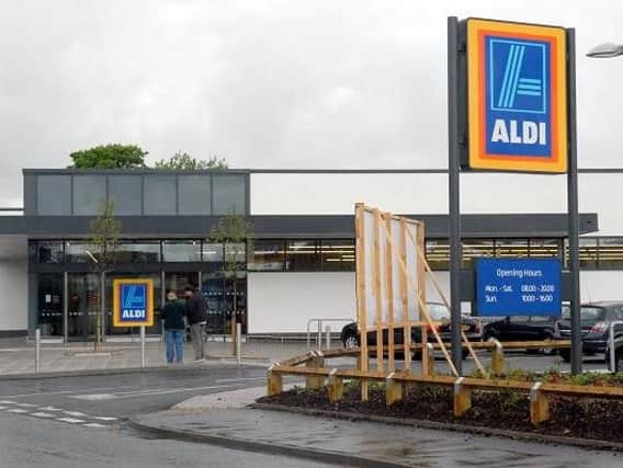 The Aldi where the woman collapsed