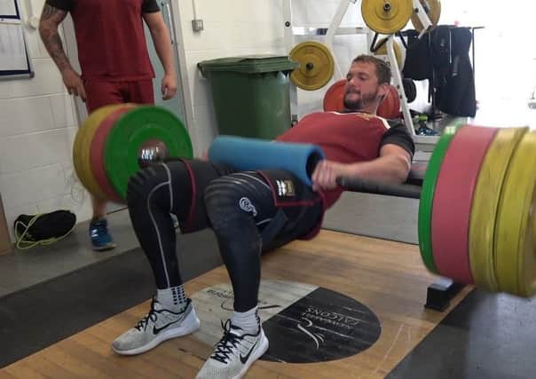 Sean O'Loughlin training at Newcastle