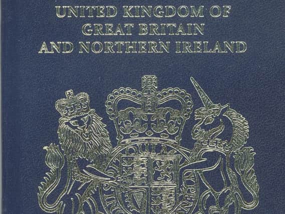 The old British passport
