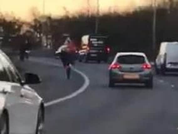 The scrambler riders caught on camera on the M6