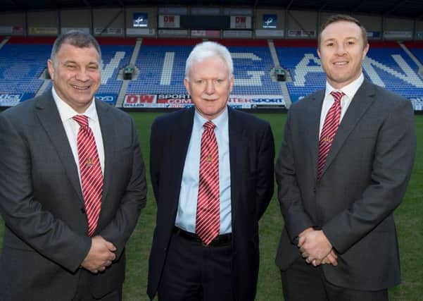 Wiganers at the helm - Coach Shaun Wane, chairman Ian Lenagan and executive director Kris Radlinski