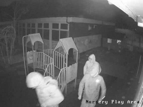 The arsonists caught on CCTV