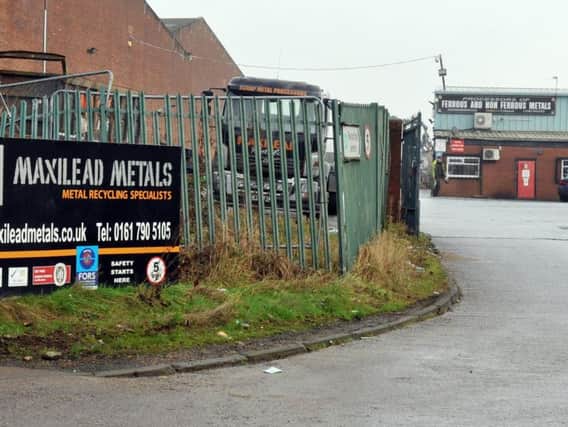 Maxilead Metals' site at the Parr Bridge Works in Tyldesley