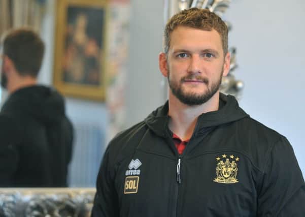Sean O'Loughlin and his Wigan team-mates were at Haigh Hall yesterday for their media day