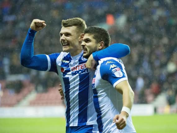 Max Power (left) and Sam Morsy celebrate