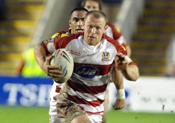 Mickey Higham in action in 2008 during his three-year stint at Wigan