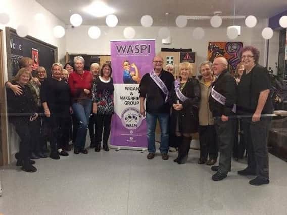 Supporters of the pensions group WASPI