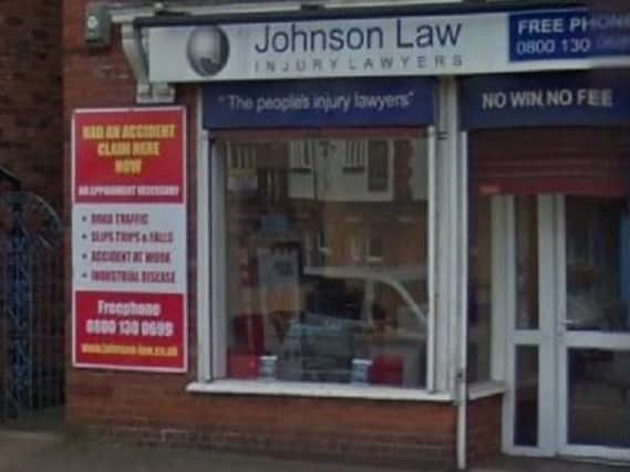 The office of Johnson Law in Gerald Street, Ashton, which has now been closed
