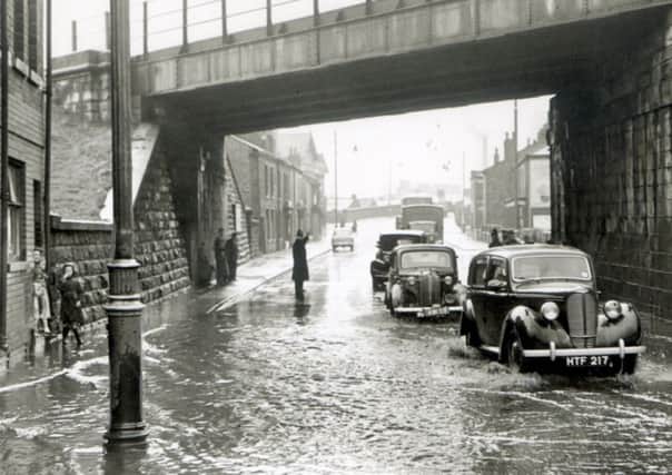 Flooding at Seven Stars bridge in 1954