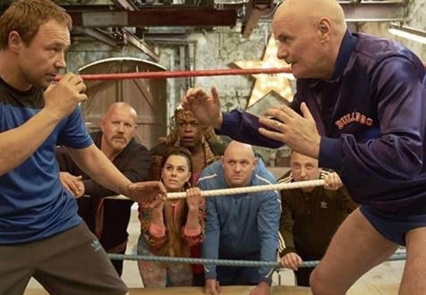 Stephen Graham and Dave Johns in the ring in new wrestling-themed film Walk Like A Panther