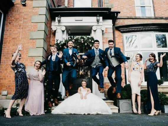 Celebrations at Ashfield House, which has again been named as the best wedding venue in the UK