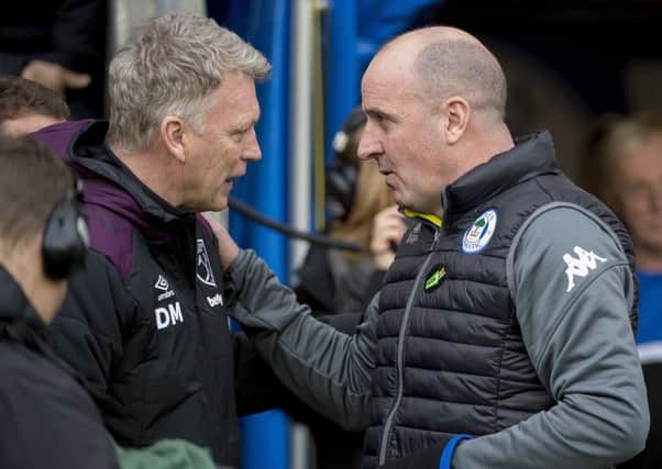 David Moyes, with Paul Cook