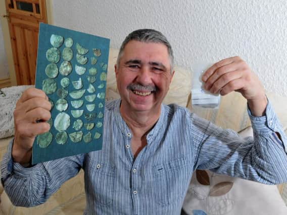 Thomas Jackson with his loot
