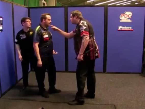 The incident occurred at the UK Open qualifier quarter final in Wigan