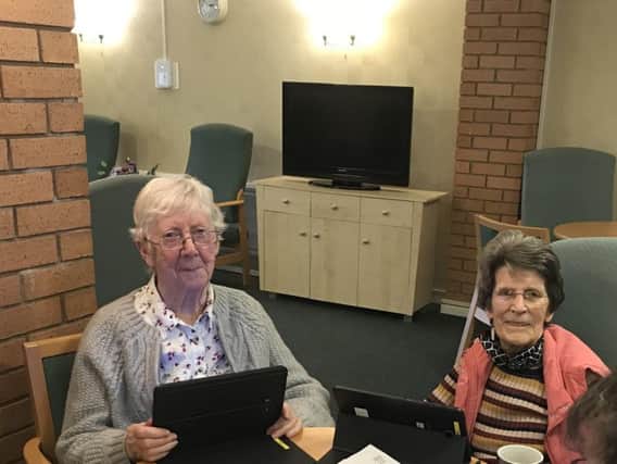 Sheltered accommodation residents on one of the taster sessions