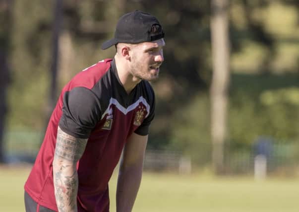 Oliver Gildart in training in Wollongong