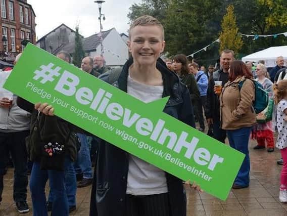 A-list actor Maxine Peake backing Wigans #BelieveInHer campaign