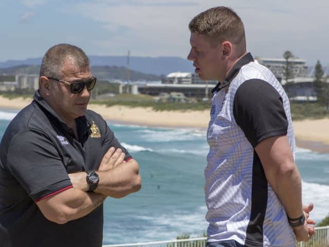 Shaun Wane and Hull FC coach Lee Radford