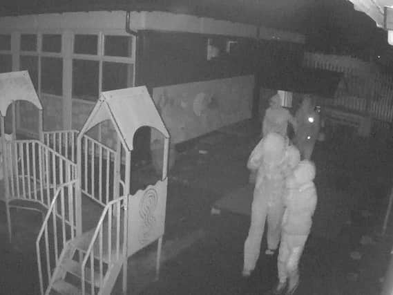 The arsonists caught on CCTV