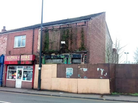 The dangerous building on Bridge Street in Hindley
