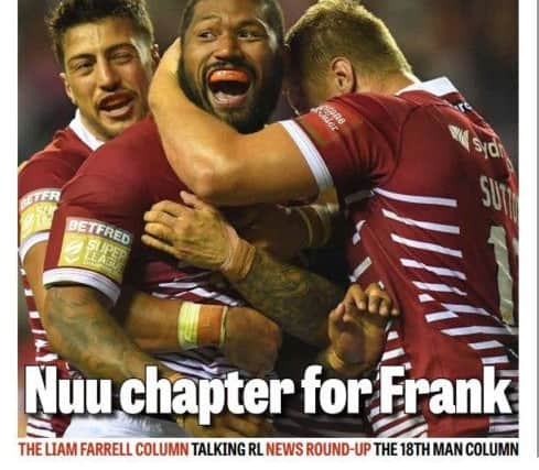 Don't miss your eight-page Warriors pullout in today's Wigan Post