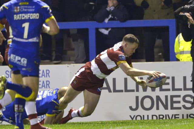 Liam Marshall's try helped Wigan finish strongly at Warrington
