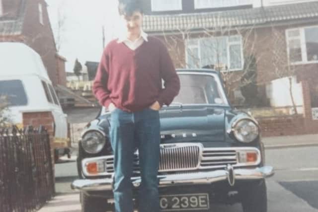 Malcolm with his brother Denis' Singer Gazelle