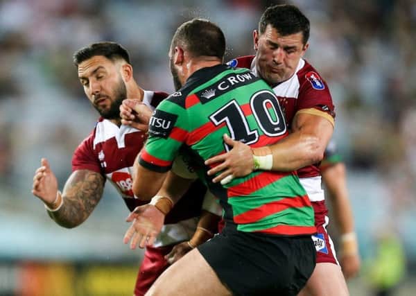 Wigan took on South Sydney in an exhibition game, watched by 18,000-plus at the ANZ
