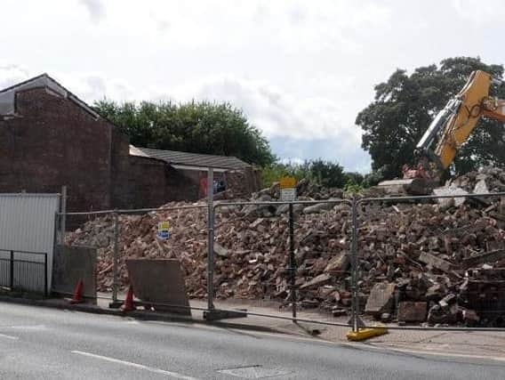 Demolition on Ashton Town Hall began in summer last year