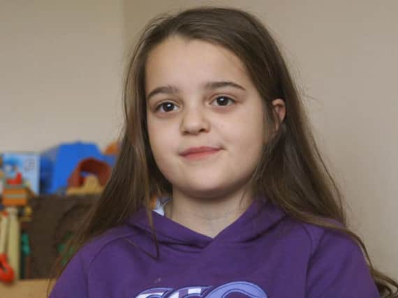 Eight-year-old Lily Harrison, who survived the bomb attack at the Manchester Arena in May last year