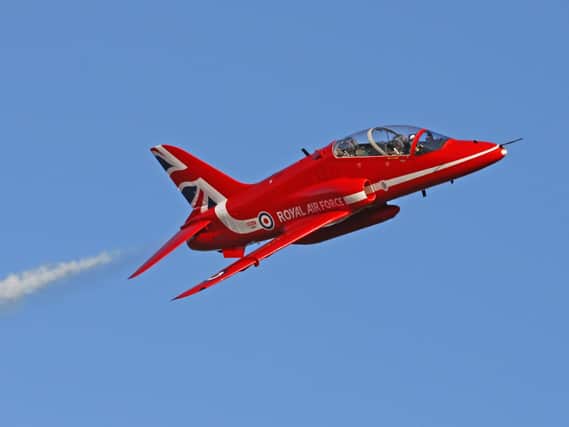 Red Arrows Hawk jet