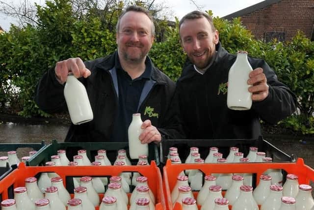 Owners of Kays Dairy, Pemberton, brothers Ian (left) and Mark Kay