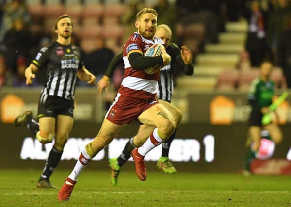 Sam Tomkins has played full-back and halfback this year