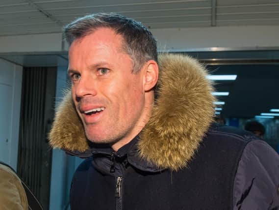 Pundit Jamie Carragher, who has been suspended by Sky