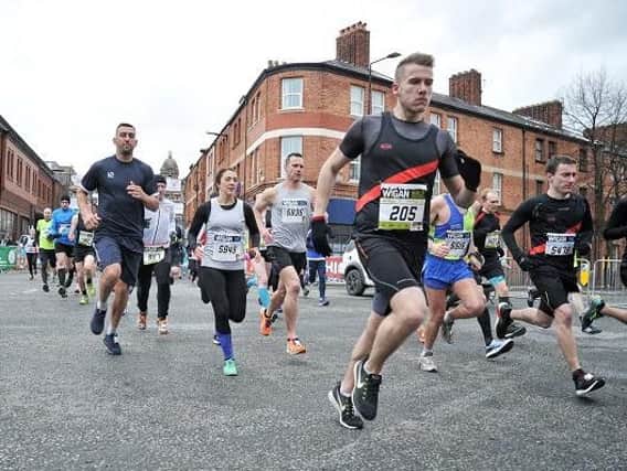 Runners taking part in the 5k