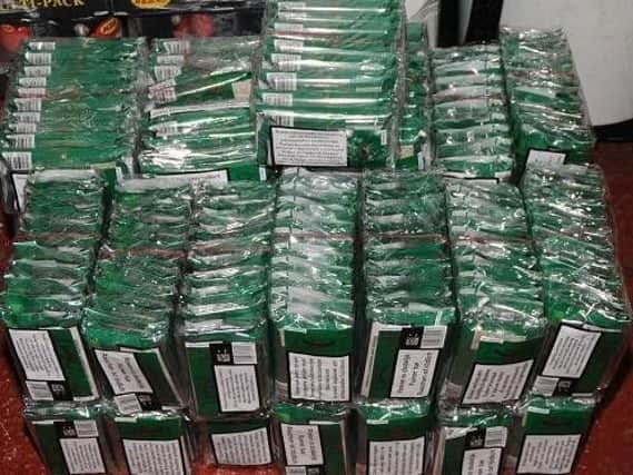 Some of the cigarettes seized during the major operation