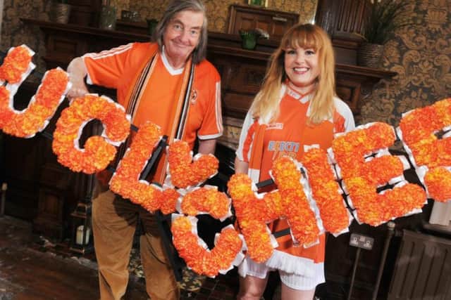From left, Victoria Melody and her dad Mike, stars of Ugly Chief, a production about life, death and other things, at The Old Courts, Wigan