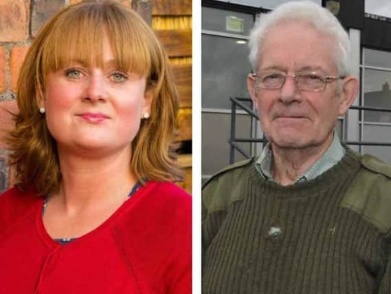 A motion condemning abuse of public figures online has been proposed for full council by Coun Paula Wakefield (left) and has been criticised by independent candidate Jim Ellis (right)