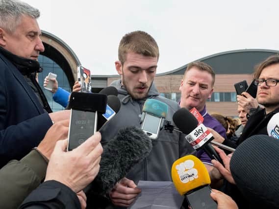 Tom Evans speaks to the media outside Liverpool's Alder Hey Children's Hospital where his son Alfie Evans, the 23-month-old who has been at the centre of a life-support treatment dispute, is a patient.