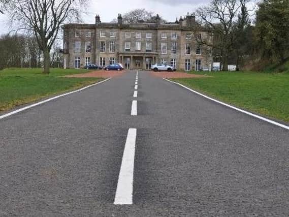 The controversial white lines at Haigh Hall