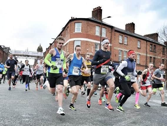 The 5k race gets under way at this years Run Wigan Festival