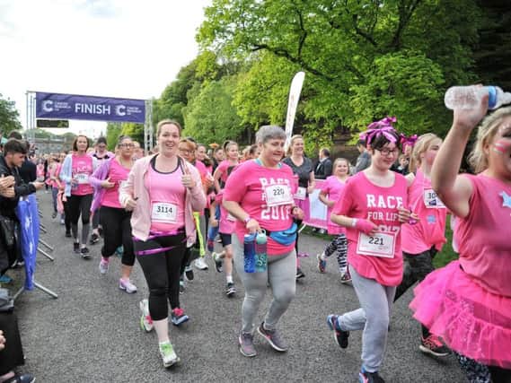 The start of last year's Race For Life at Haigh Woodland Park