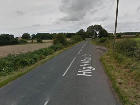 Mr Ennis came off his bicycle on High Moor Lane. Pic: Google Street View