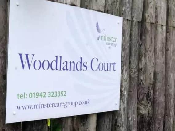 Woodlands Court care home in Aspull