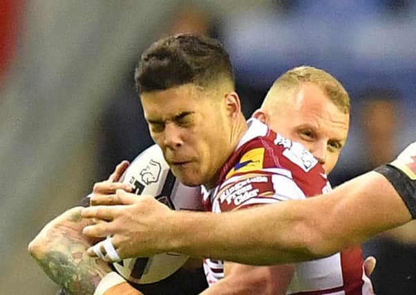 Jake Shorrocks during his Wigan spell in 2016